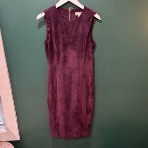 Calvin Klein Deep Plum Sleeveless Sheath Dress